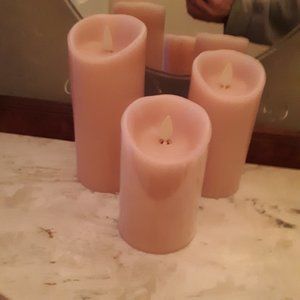 Luminara Flameless Candles - Set of 3